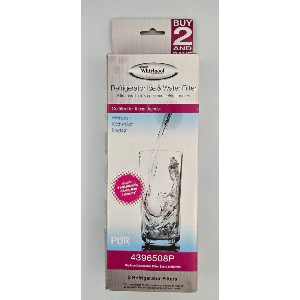 ONE Whirlpool Refrigerator Ice and Water Filter ONE FILTER